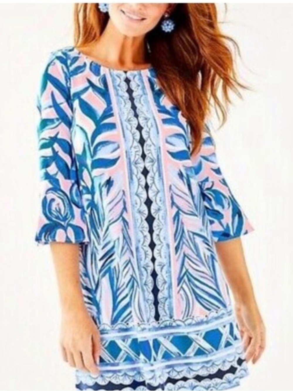 NWT Lilly Pulitzer Ophelia Swing Dress - Pink Tropics/Heat Wave - Medium